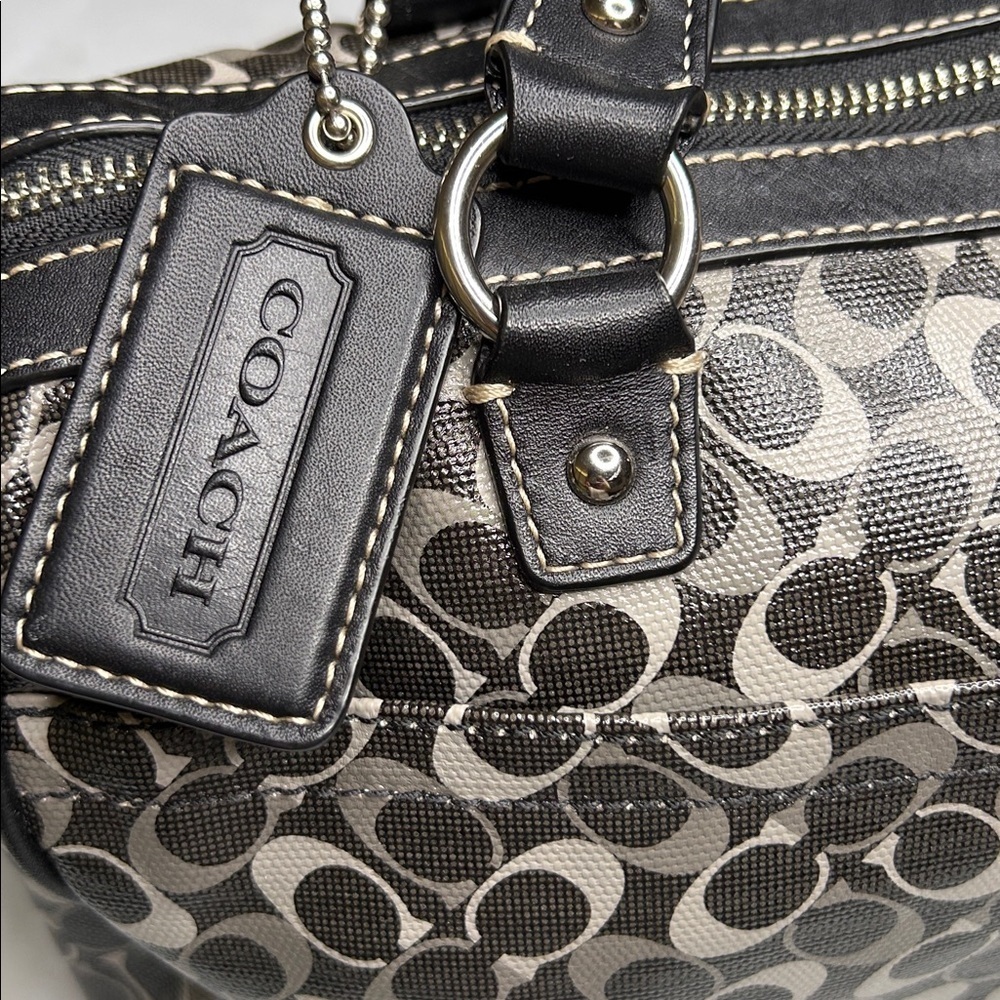 Coach Signature Coated Canvas and Leather Chelsea Satchel - Picture 6 of 16